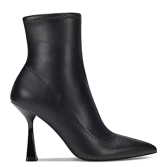 Bar III Shoes - New w/Box Bar III Olevia Black Faux Leather Side-Zip Pointy-Toe Ankle Dress Boot